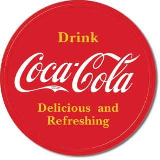   sign coke button logo great collecters item for yourself or as a gift