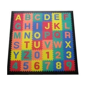    Alphabet and Numbers Interlocking Foam Puzzle Mat Toys & Games