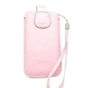   Leather Pouch w/Strap for Apple iPod Touch (Pink) Electronics