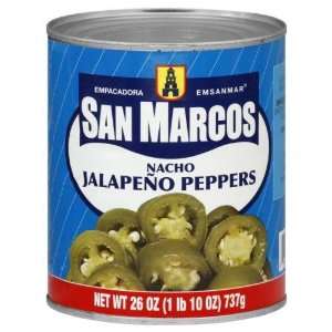  San Marcos, Peppers Jalapeno Nacho, 26 OZ (Pack of 12 