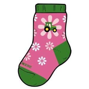  Infant Girls Pink Tractor Socks Baby