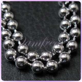 3mm 21inch Stainless Steel Dog Tag Ball Chain Necklace  