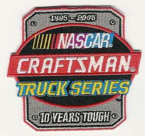 NASCAR Craftsman Truck Series 10 yr anniversary patch  