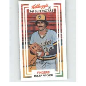  1983 Kelloggs #2 Rollie Fingers   Milwaukee Brewers (3 D 