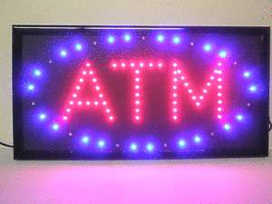 Animated ATM Sign LED Neon Light ATM Open Sign 786  