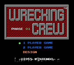 WRECKING CREW   Classic NES Nintendo Game 74299009082  