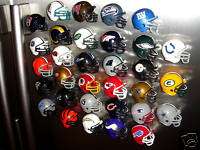 32 NFL TEAM FOOTBALL HELMET REFRIGERATOR MAGNETS SET  