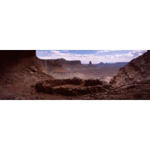  Stone Circle on Arid Landscape, False Kiva, Canyonlands 