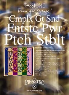 NEW Pirastro Passione Violin 4/4 Strings Set Ball End E  