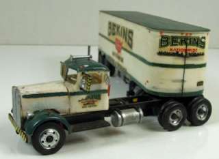   , Bekins Truck and Trailer, Vintage Revell Model Kit, Built  