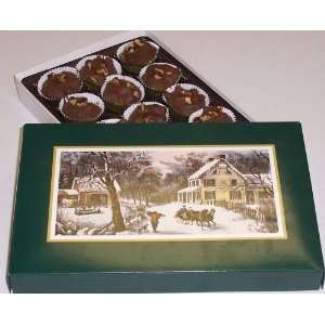 Scotts Cakes 1 lb. Milk Chocolate Pecan Cluster in a Homestead Box