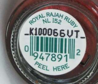 OPI Nail Polish Lacquer Royal Rajah Ruby Dark Red NEW  