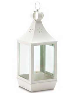 Chic Patio Deck Party Large White Candle LANTERN  