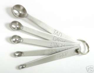 Norpro Stainless Steel 5pc Measuring Spoon Set New 028901030803  