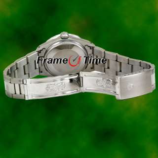 Rolex Men Datejust Red Oyster Date Steel Diamond Watch  