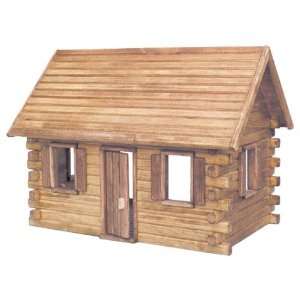    Real Good Toys Crockett Log Cabin Kit   1 Inch Scale Toys & Games