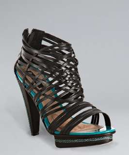 Mea Shadow black leather Cettina platform sandals   up to 70 