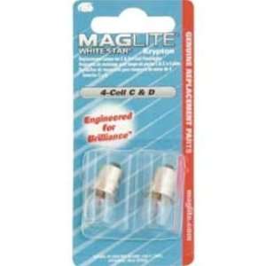 Maglite Flashlight 07035 Maglite Replacement Bulbs for Four Cell C & D