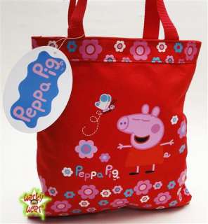   pig shopper sweet shopper with flower pattern great for kids or