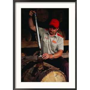  Taking Sample from Whisky Barrel at Makers Mark Distillery 