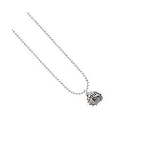  Small Bulldog   Mascot Ball Chain Charm Necklace [Jewelry 