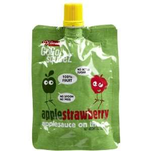 Gogo Squeez Applesauce on the Go Applestrawberry Organic Baby Food   4 