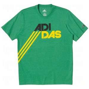 adidas Mens Uncorporate Graphic T Shirts Prime Green 