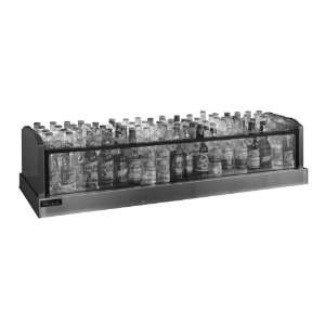   96 Bottle Capacity 14 X 66 Glass Merchandiser Ice Display   GMDS14X66