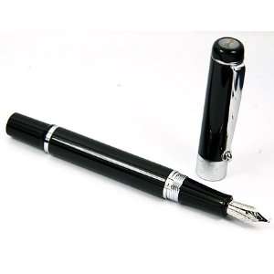 Executive Black Silver Ring Roller Clip Marble Tip 