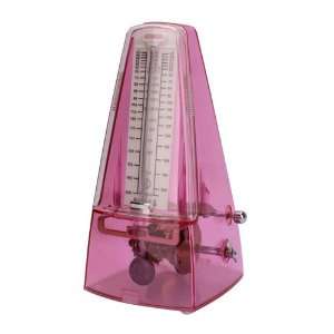   Pro Transparent Metal Mechanical Metronome Red Musical Instruments