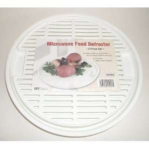  Microwave Food Defroster Drainer Tray/Rack (2 Piece)