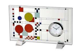 Bulova Frank Lloyd Wright Coonley Contempo Desk Clock   B7757
