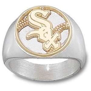   Chicago White Sox MLB Sox Baseball Ring (Silver)