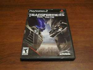 Transformers The Game PlayStation 2 PS2 COMPLETE/CIB 047875819757 