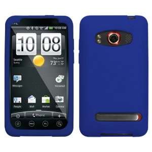    HTC EVO 4G , Solid Skin Cover (Electric Blue) 
