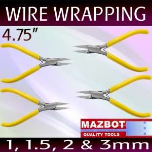 4pc Mazbot® Pro WIRE WRAPPING Pliers Beading Jewelry Making Tools set 