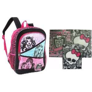  Monster High Monster Mash Backpack with Monster Folders 