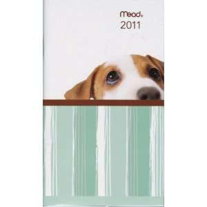  Mead 2011 Monthly Pocket Calendar   Puppy 