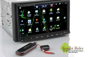 DIN 7 Inch HD Car DVD Player Android 2.3 GPS NAV 3G WiFi DVB T 