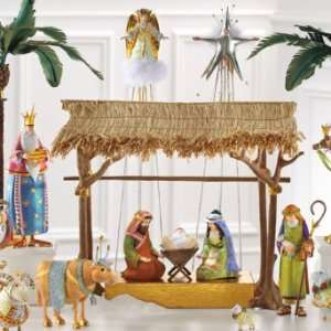  28 piece Nativity Scene   Grandin Road