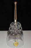 PRINCESS HOUSE Lead Crystal Bell Silverplate Handle Made in France 