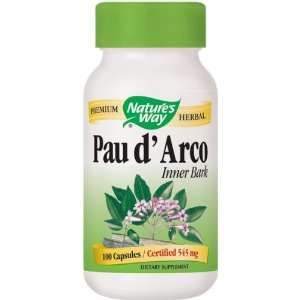  Natures Way   Pau dArco Inner Bark, 100 capsules Health 