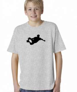 Kids Boys Childrens Race Skateboard Skate Silhouette Sports T Shirt 