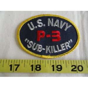  US Navy P 3 Sub Killer Patch 