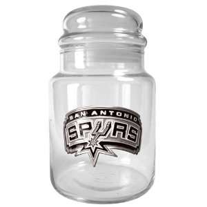  San Antonio Spurs NBA 31oz Glass Candy Jar   Primary Logo 