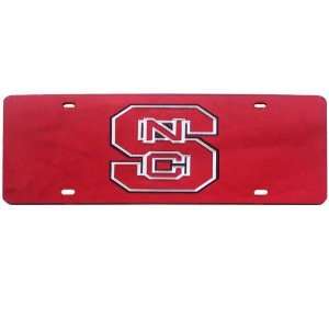  North Carolina State Wolfpack Red Mirror License Plate W 