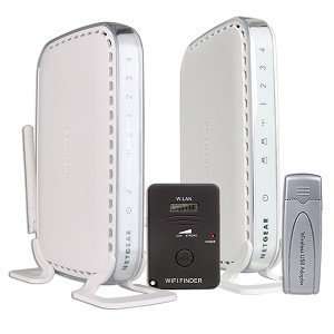 Netgear 802.11g Wireless Kit with Router USB Adapter 