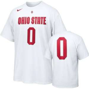  Ohio State Buckeyes Nike White #0 Basketball Jersey T 