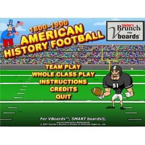    1800 1900 American History Football Game on CD Video Games
