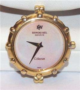 RAYMOND WEIL GENEVE Mother of Pearl COLISEUM Gold Watch  
